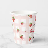 Berry First Birthday Pappbecher (Vorderseite)