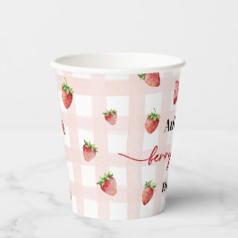 Berry First Birthday Pappbecher