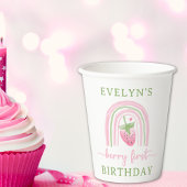 Berry First Birthday Pappbecher