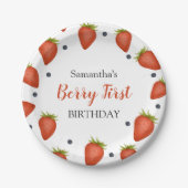 Berry First Birthday Pappteller (Vorderseite)