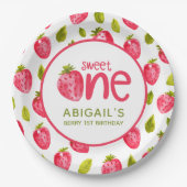 Berry First Birthday Pappteller (Vorderseite)