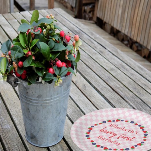 Berry First Birthday Pappteller