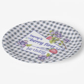 Berry First Birthday Pappteller (Schrägansicht)