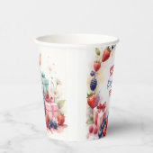 Berry First Birthday Party - Berries & Bunny - Pappbecher (Rechts)