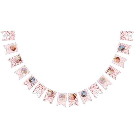 Berry First Birthday Party Bunting Wimpelkette (Alle)