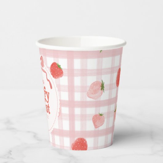 Berry First Birthday Party Cup Pappbecher (Links)