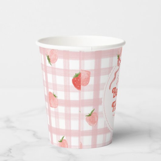 Berry First Birthday Party Cup Pappbecher (Rechts)