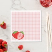 Berry First Birthday Party Napkins Serviette (Beispiel)