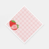 Berry First Birthday Party Napkins Serviette (Ecke)
