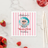 Berry First Birthday Party Paper Cup Serviette (Beispiel)
