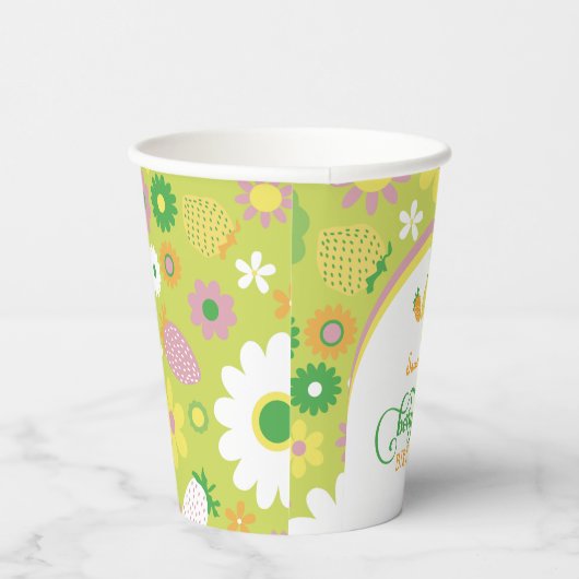 Berry First Birthday Party Paper Cups Pappbecher (Rechts)