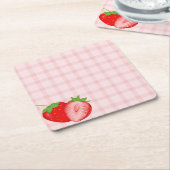 Berry First Birthday Party  Rechteckiger Pappuntersetzer (angewinkelt)