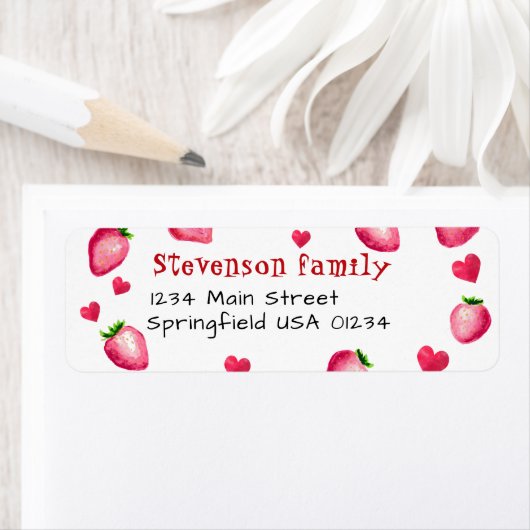 Berry First Birthday Party Strawberry Hearts (Insitu)