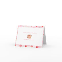 Berry First Birthday Party Thank You Card