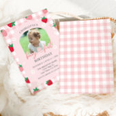 Berry First Birthday Photo Invitation Einladung