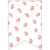 Berry First Birthday Photo Wimpelkette (Zweite Fahne)