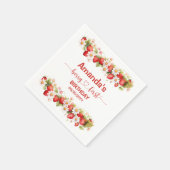 Berry First Birthday Serviette (Ecke)