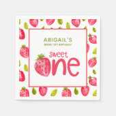 Berry First Birthday Serviette (Vorderseite)