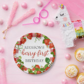 Berry First Birthday Strawberry 1. Geburtstag Pappteller (Party)