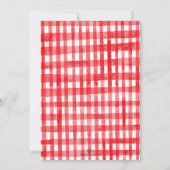 Berry First Birthday Strawberry 1. Geburtstag Part Einladung (Rückseite)