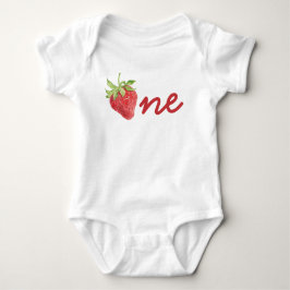 Berry First Birthday Strawberry 1st Birthday Girl Baby Strampler