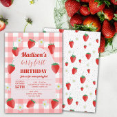 Berry First Birthday Strawberry Erster 1. Sommer Einladung