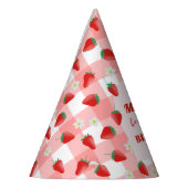 Berry First Birthday Strawberry First 1. Willkomme Partyhütchen (Links)