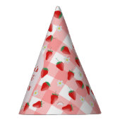 Berry First Birthday Strawberry First 1. Willkomme Partyhütchen (Rechts)