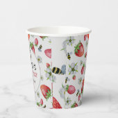 Berry First Birthday Strawberry Pappbecher (Links)