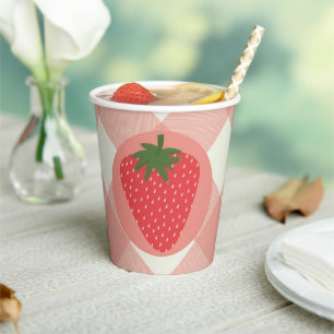Berry First Birthday Strawberry Pappbecher