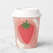 Berry First Birthday Strawberry Pappbecher (Rückseite)
