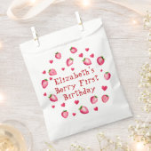 Berry First Birthday Strawberry Party Herz Geschenktütchen (Ausgeschnitten)