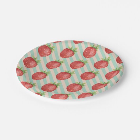 Berry First Birthday Tellers Pappteller (Schrägansicht)