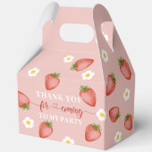 Berry First Birthday Theme Party Boxes Geschenkschachtel (Rückseite)