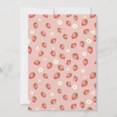 Berry First Birthday Themed Party Einladungen (Rückseite)