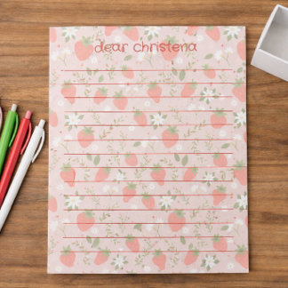 Berry First Birthday Time Capsule Notepad Notizblock
