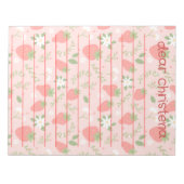 Berry First Birthday Time Capsule Notepad Notizblock (Vorderseite)