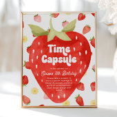 Berry First Birthday Time Capsule Sign