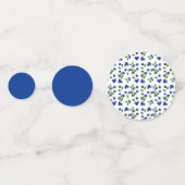 Berry First Birthday Watercolor Blueberry Niedlich Konfetti (Rückseiten)