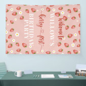 Berry First Birthday Welcome Sign Banner (Messe)