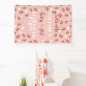 Berry First Birthday Welcome Sign Banner (InSitu)
