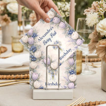 Berry First Blue Floral Garden 1st Birthday