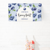 Berry first blueberries Kindergeburtstag Banner (InSitu)