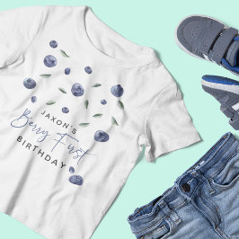 'Berry First' Blueberry 1. Geburtstag Baby T-shirt