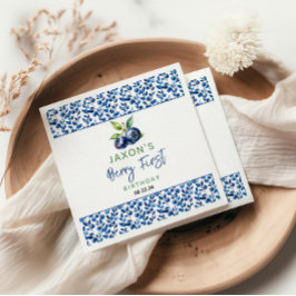 Berry First Blueberry 1. Geburtstag Party Serviette