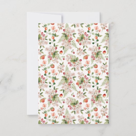 Berry First Dankeskarte (Rückseite)