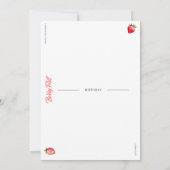 Berry First Einladung (Rückseite)