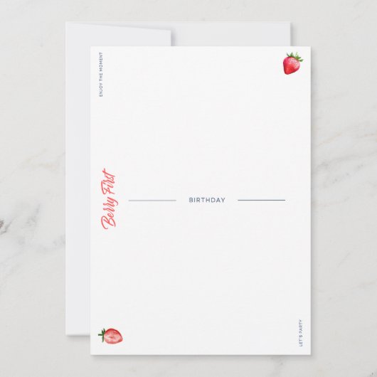 Berry First Einladung (Rückseite)