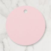 Berry First | Erdbeere 1. Geburtstag pink Geschenkanhänger (Rückseite)