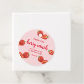 Berry First | Erdbeere 1. Geburtstag pink Geschenkanhänger (Beispiel)